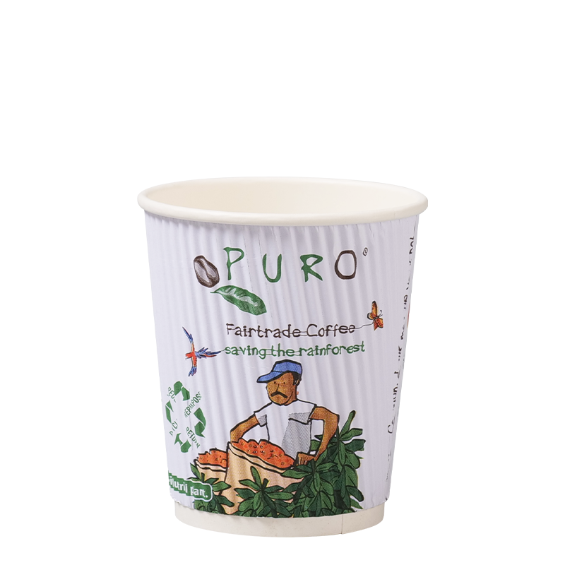 Бумажный стаканчик для стен с пульсацией