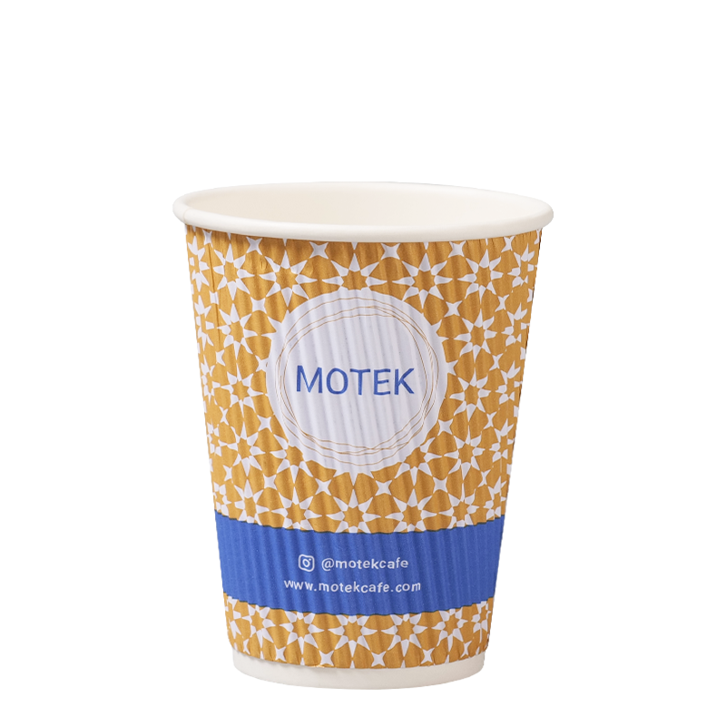 Бумажный стаканчик для стен с пульсацией